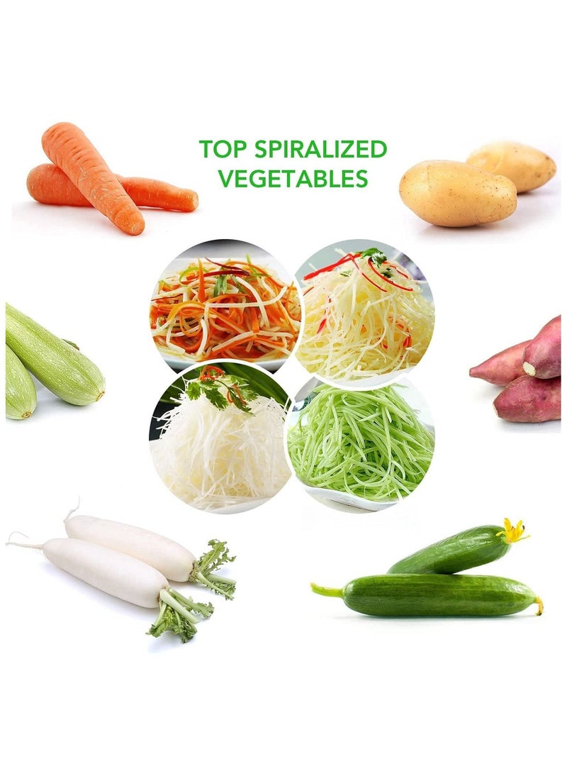 Vegetable Spiralizer, Spiralizer Hand Held, Spiral Slicer for Zucchini Noodle, Veggie Pasta, Spaghetti Maker for Low Carb, Paleo, Gluten-Free Meals