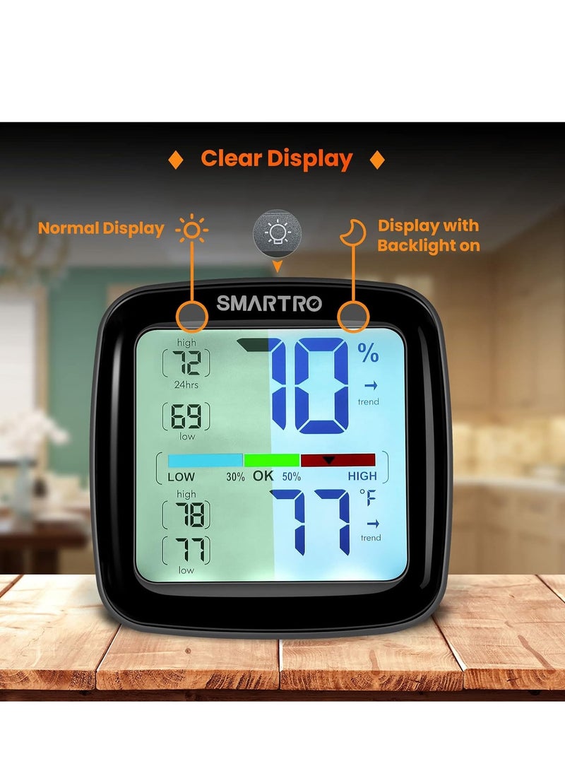 SMARTRO SC42 Professional Digital Hygrometer Indoor Thermometer Room Humidity Gauge & Pro Accuracy Calibration