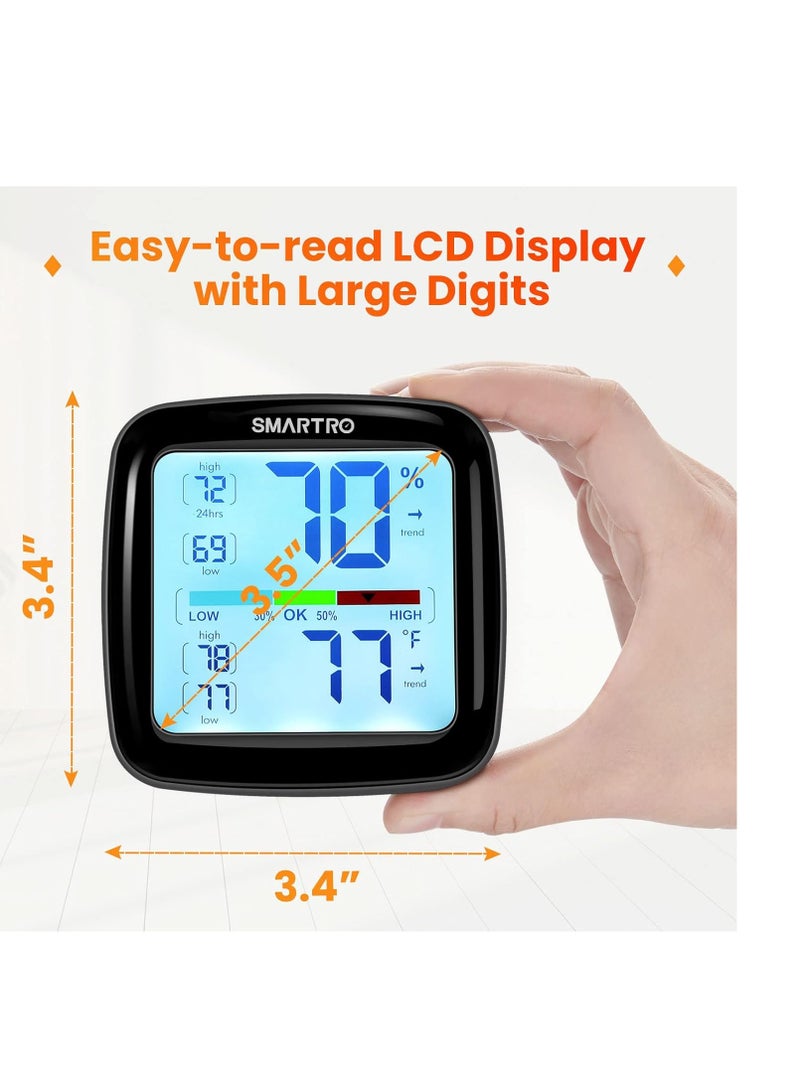 SMARTRO SC42 Professional Digital Hygrometer Indoor Thermometer Room Humidity Gauge & Pro Accuracy Calibration