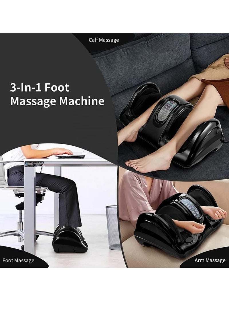 Foot Massager Machine, Deep Kneading Massager with Remote Control Heat Function, Air Compression Feet Legs Muscle Relief, Plantar Fasciitis, for Home Office Use