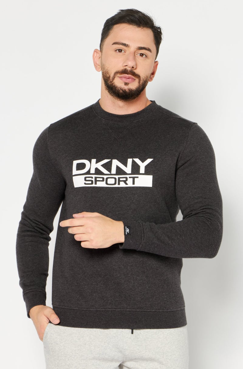 Men Sportswear Fit Training Sweatshirt, Grey