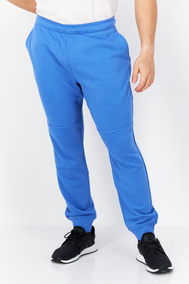 Men Regular Fit Solid Jogger Pants, Blue