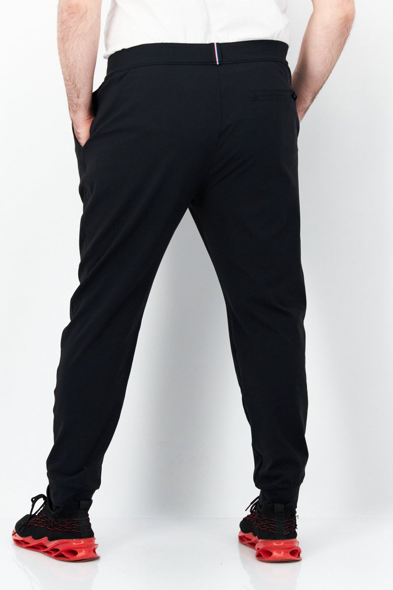 Men Plain Sweatpants, Black