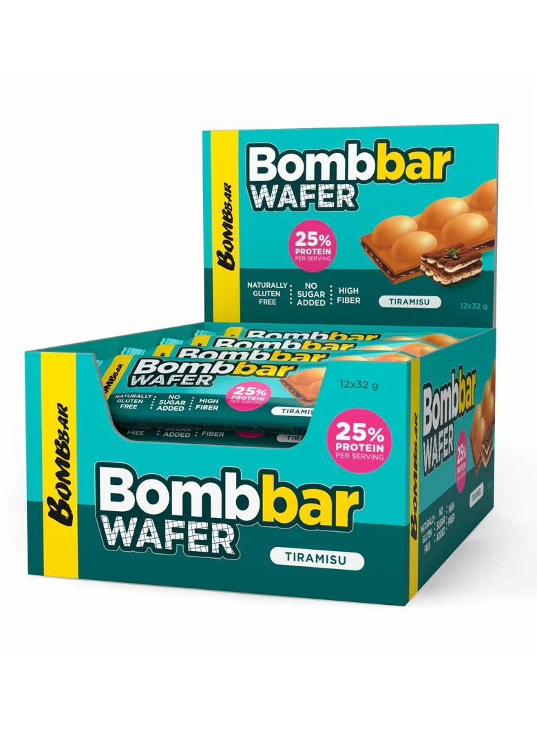 Bombbar high Protein Wafer Tiramisu Flavour- 12x32g (384g)