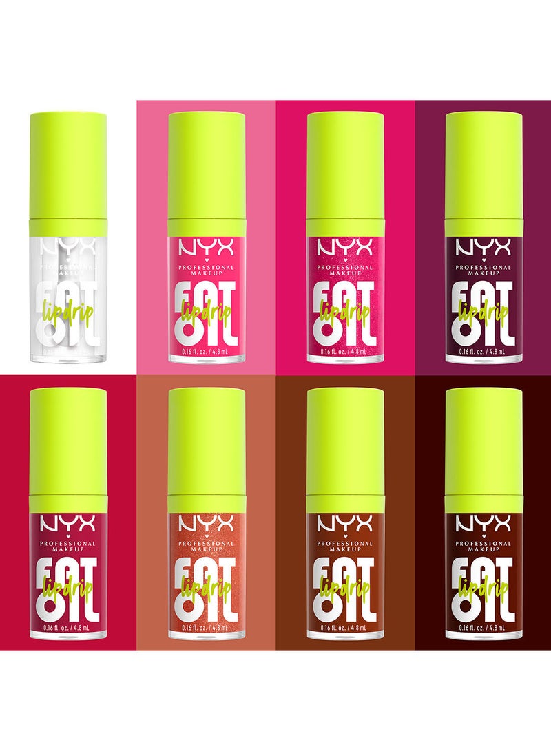 Fat Oil Lip Drip Moisturizing Shiny Vegan Tinted Lip Gloss Non-Sticky Finish 12H Hydration - Newsfeed