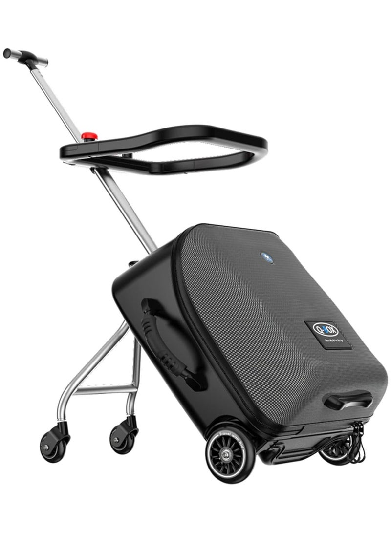 LemoHome Expandable Luggage with Spinner Wheels,Large Suitcases with Child Seat Design,Hard Luggage for Women and Men