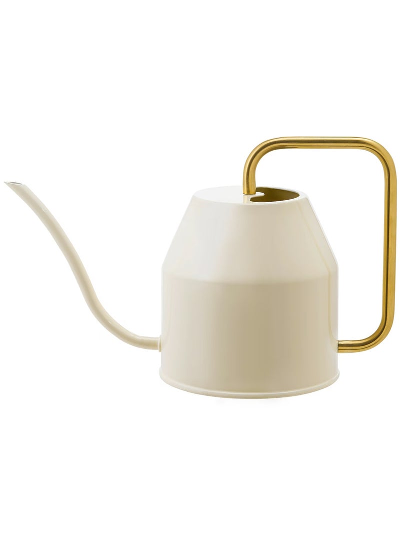 VATTENKRASSE Watering can - ivory/gold-colour 0.9 l