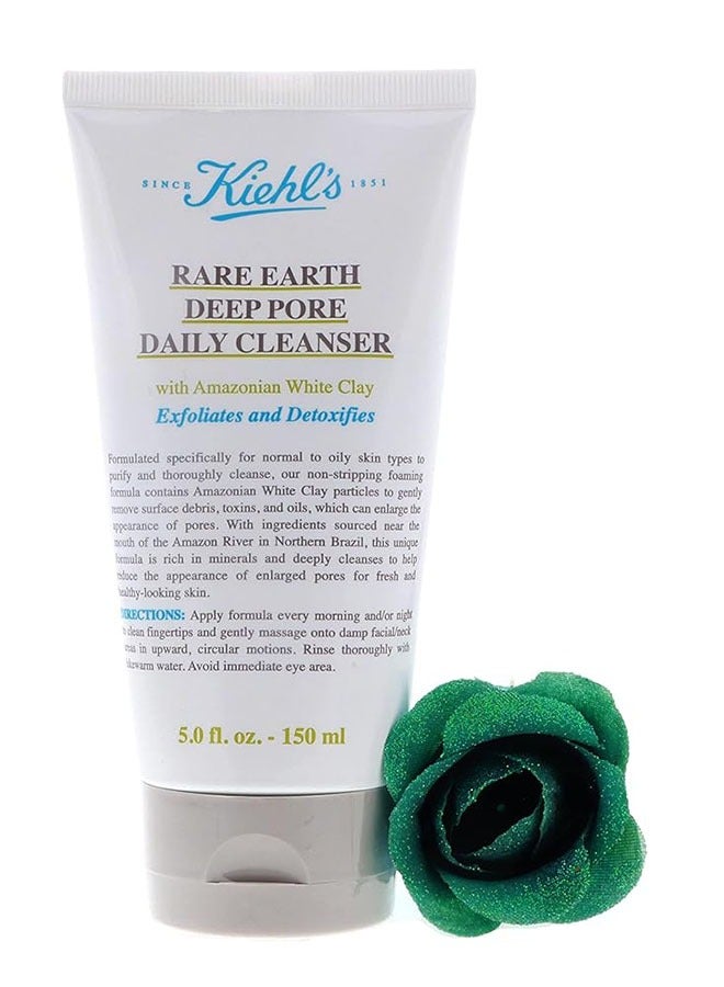 Rare Earth Deep Pore Daily Cleanser 150ml, with White Clay, Exfoliates and Detoxifies