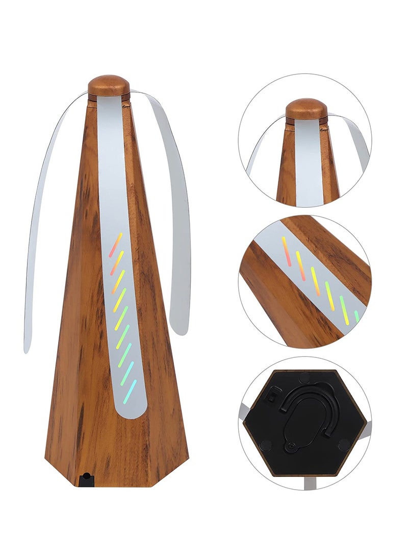 Fly Repellent Fan for Tables Fan Portable Wood Grain Table Fan,for Outdoor Indoor Keep Flies and Bugs Away from Your Food without using Chemicals Enjoy your Outdoor Meal without Bug Spray