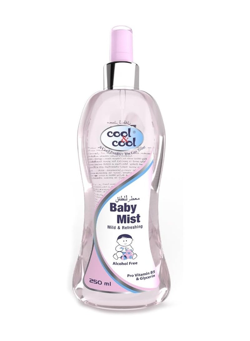 Baby Mist Cologne 250Ml Mild And Refreshing, Paraben Free