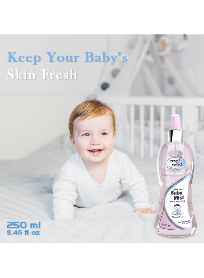 Baby Mist Cologne 250Ml Mild And Refreshing, Paraben Free