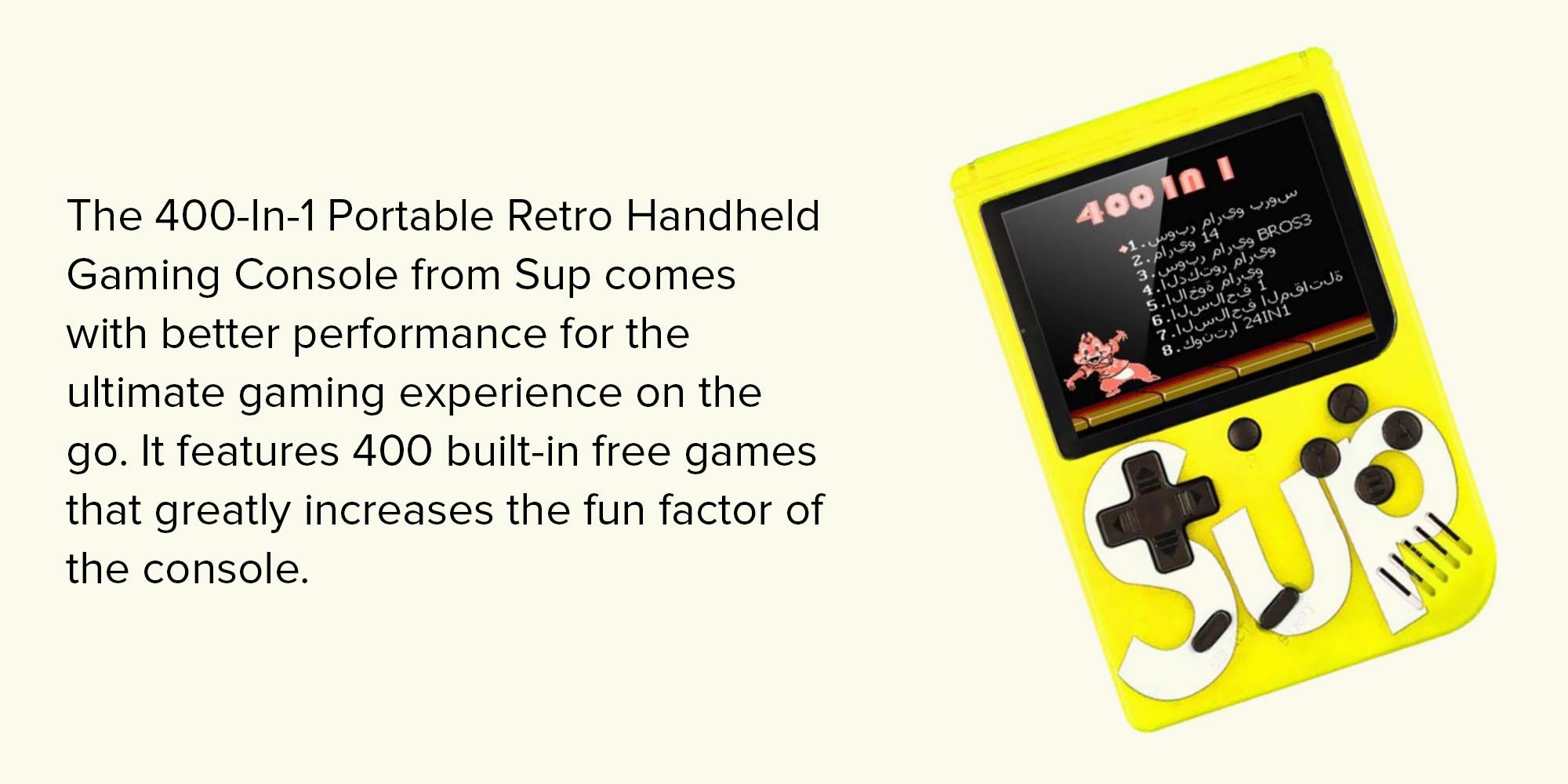 400-In-1 Portable Retro Handheld Gaming Console