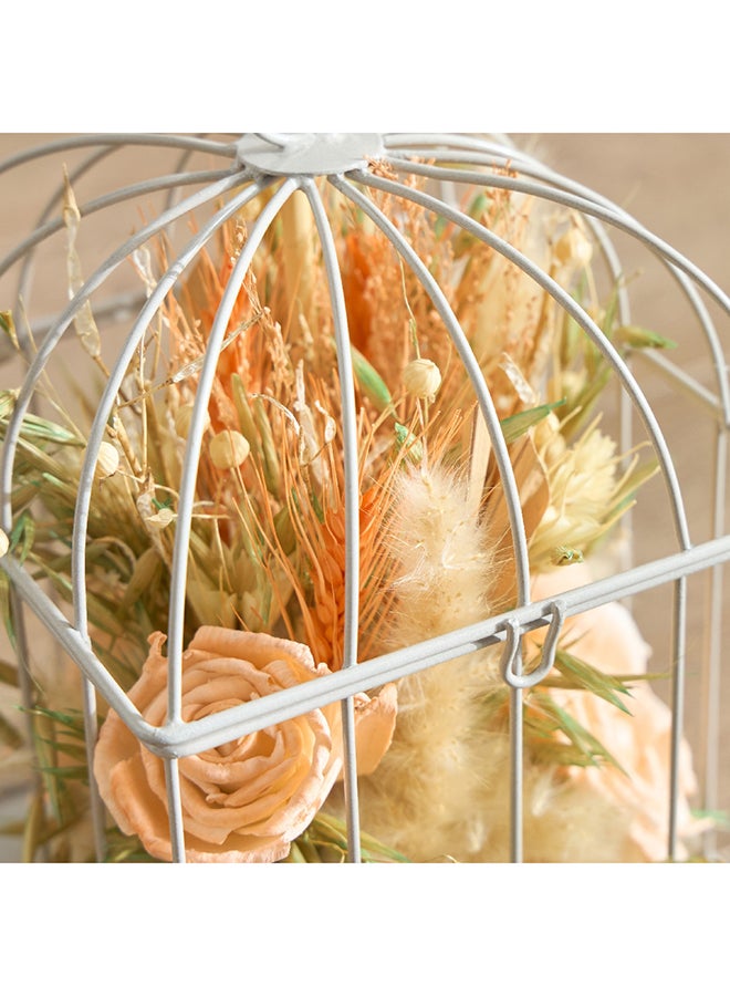 Miley Dried Flower Arrangement in Metal Cage 13 x 20 x 13 cm