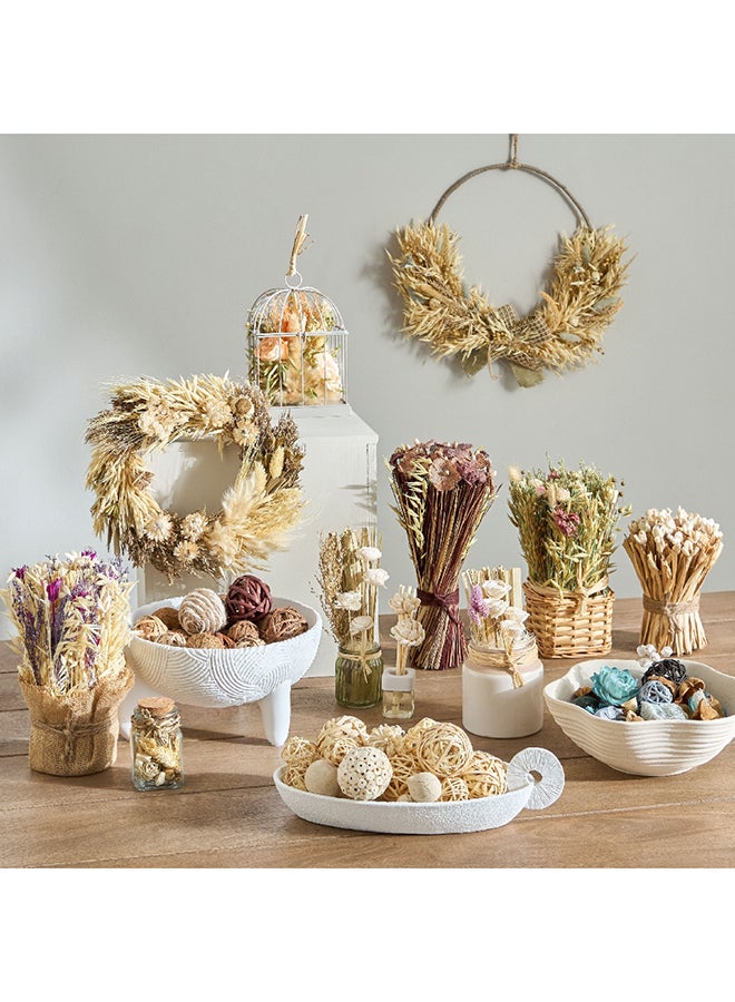 Miley Dried Flower Arrangement in Metal Cage 13 x 20 x 13 cm