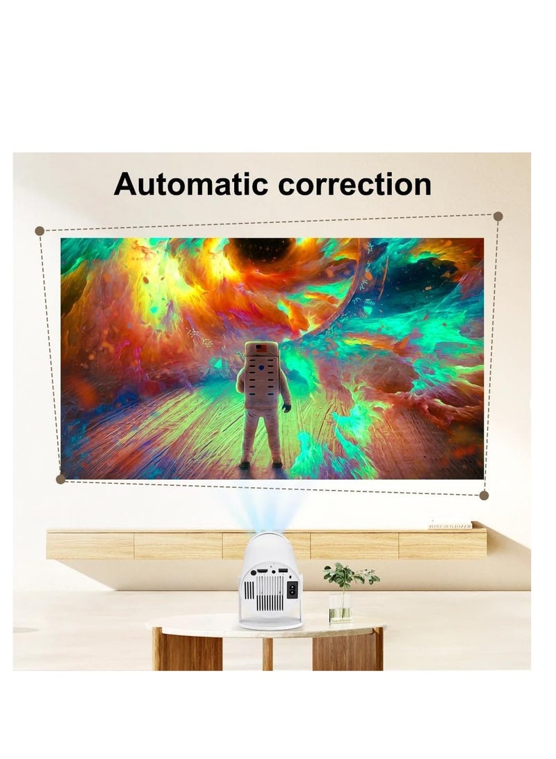 Portable Projector Pocket WIFI Android 11.0 Home Theater Full HD 1080P for Indoor Outdoor Home Birthday Gift Compatible with TV Stick/HDMI/USB/PS5/iOS/PS4