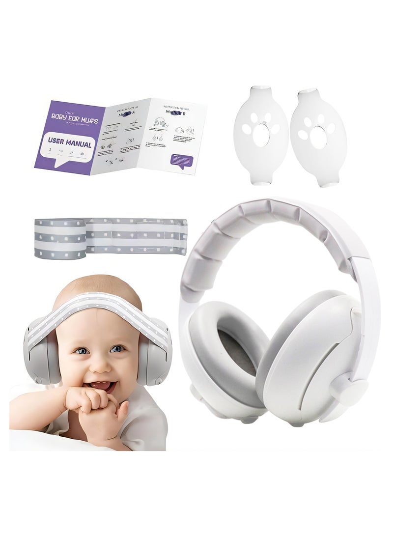 Baby Earmuffs Dual-purpose Head-mounted Noise-proof Sleeping Children's Outdoor Noise Reduction Earmuffs