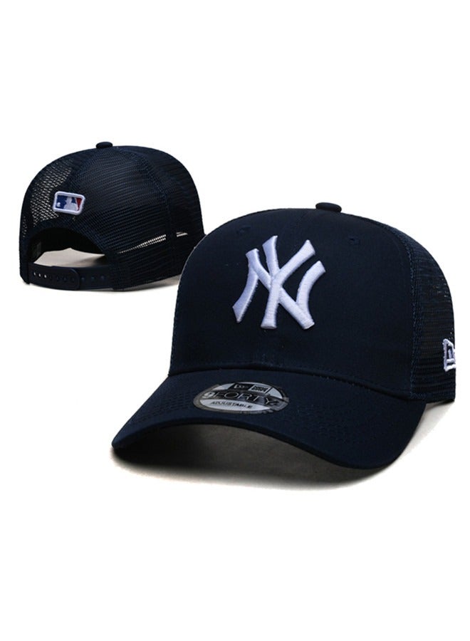 NEW ERA 9 New York Yankees baseball cap duckbill cap sun cap pure cotton mesh cap unisex