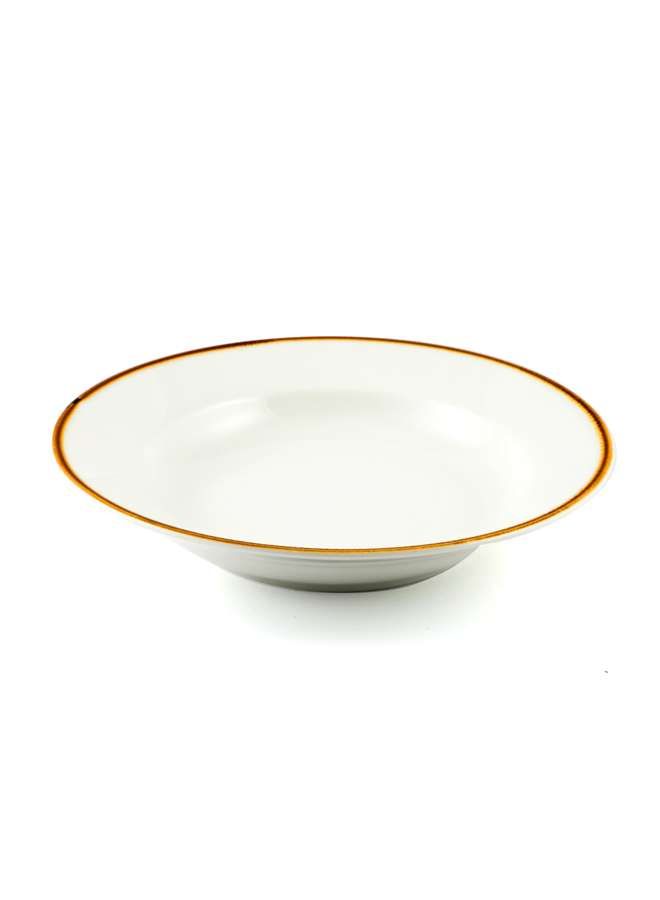 Mocha Porcelain Soup Plate 23 cm