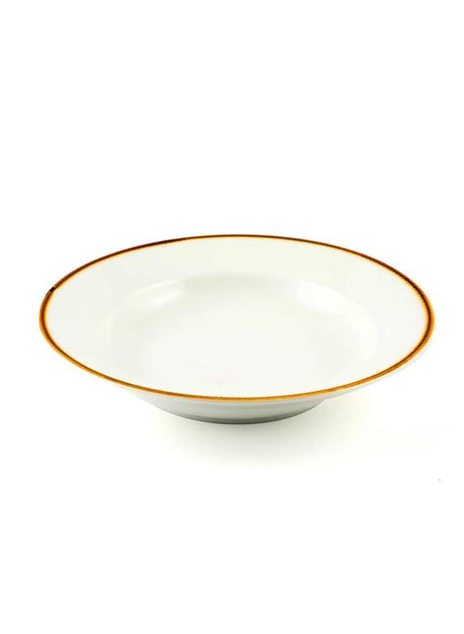 Mocha Porcelain Soup Plate 23 cm