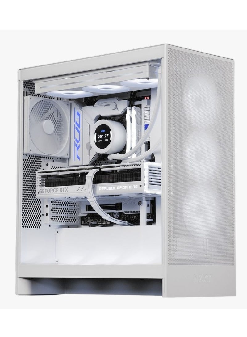 Arctic Blizzard Gaming PC, AMD Ryzen 7 7800X3D AM5 Desktop Processor, DDR5 32GB (2*16) 6000MHz Ram, Nvidia GeForce RTX 4060Ti White OC Edition 8GB GDDR6 GPU, 2TB NVMe M.2 SSD, 2 Fan AIO Liquid Cooler, 850W 80 Plus Gold Power Supply,, Windows 11 Pro | Wi-Fi