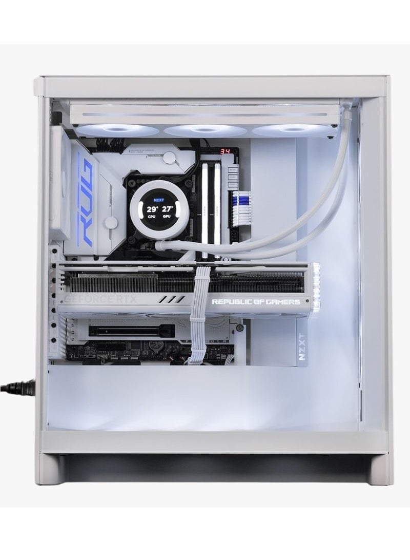 Arctic Blizzard Gaming PC, AMD Ryzen 7 7800X3D AM5 Desktop Processor, DDR5 32GB (2*16) 6000MHz Ram, Nvidia GeForce RTX 4060Ti White OC Edition 8GB GDDR6 GPU, 2TB NVMe M.2 SSD, 2 Fan AIO Liquid Cooler, 850W 80 Plus Gold Power Supply,, Windows 11 Pro | Wi-Fi