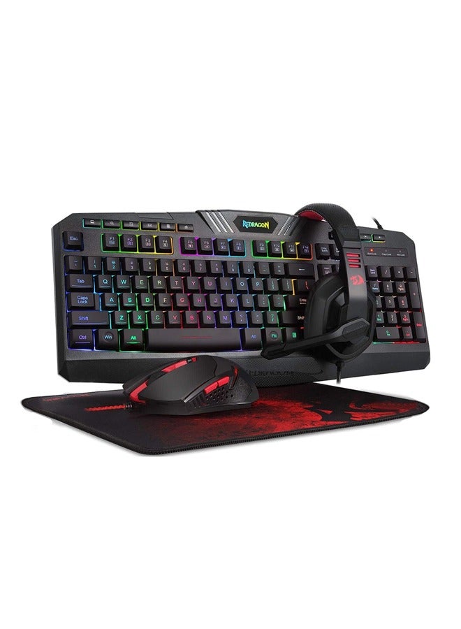 Dark Nova Gaming PC Bundle - Intel Core i5-12400F Processor | AMD Radeon RX 580 8GB GPU | 16GB DDR4 RAM | 1TB M.2 NVMe SSD | Air Cooler | WiFi/Bluetooth Ready | Windows 11 Pro | 24