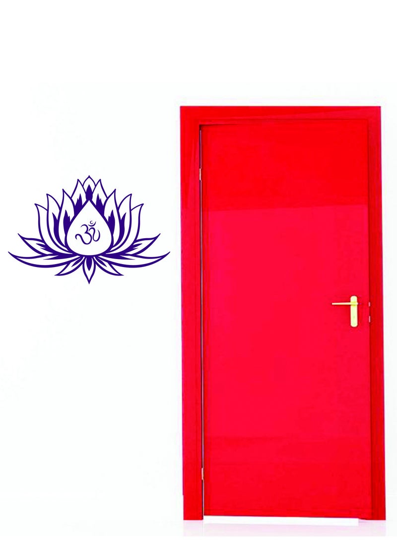 Lotus Yoga  Wall Decal - Wall Arts Home Décor - Wall Sticker, 80x54 cm by Spoil Your Wall