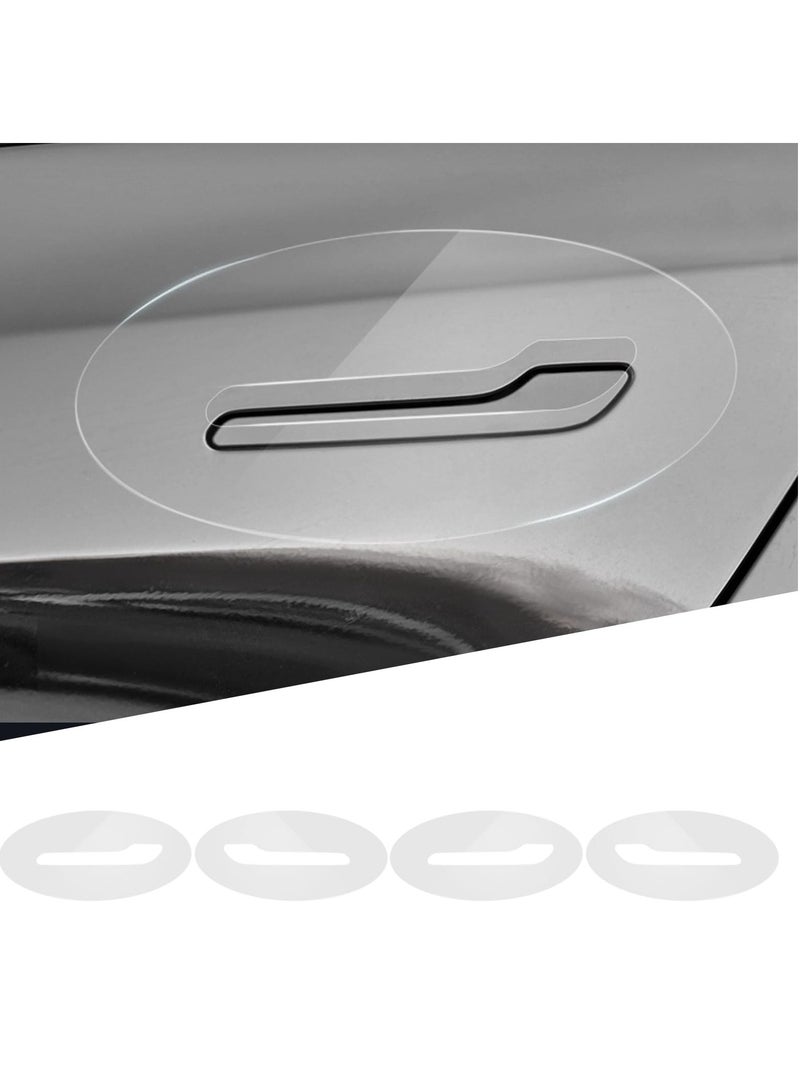 Auto Door Handle Protective Film Car Door Handle Scratch Protection Cover Guard Film Stickers Waterproof TPU Vehicle Handle Stickers Compatible with Tesla Model Y Model 3