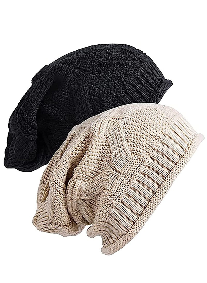 High quality soft material The baggy slouchy beanie hats are made of 100% acrylic High quality material comfortable breathable and excellent elasticity Soft and lightweight