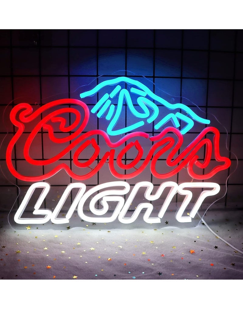 Crs LIGHT Neon Signs for Wall Decor Neon Lights for Bedroom Led Business Signs Suitable for Restaurant Gift LED for Wall Artwork Decor 5V Power Adapter, 17 * 11 Inch