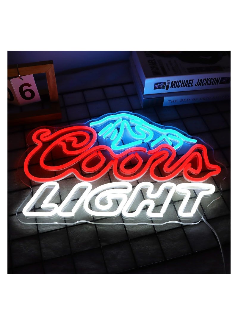 Crs LIGHT Neon Signs for Wall Decor Neon Lights for Bedroom Led Business Signs Suitable for Restaurant Gift LED for Wall Artwork Decor 5V Power Adapter, 17 * 11 Inch