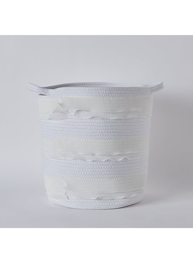 Lauren Round Cotton Rope Laundry Basket 35 x 40 x 35 cm