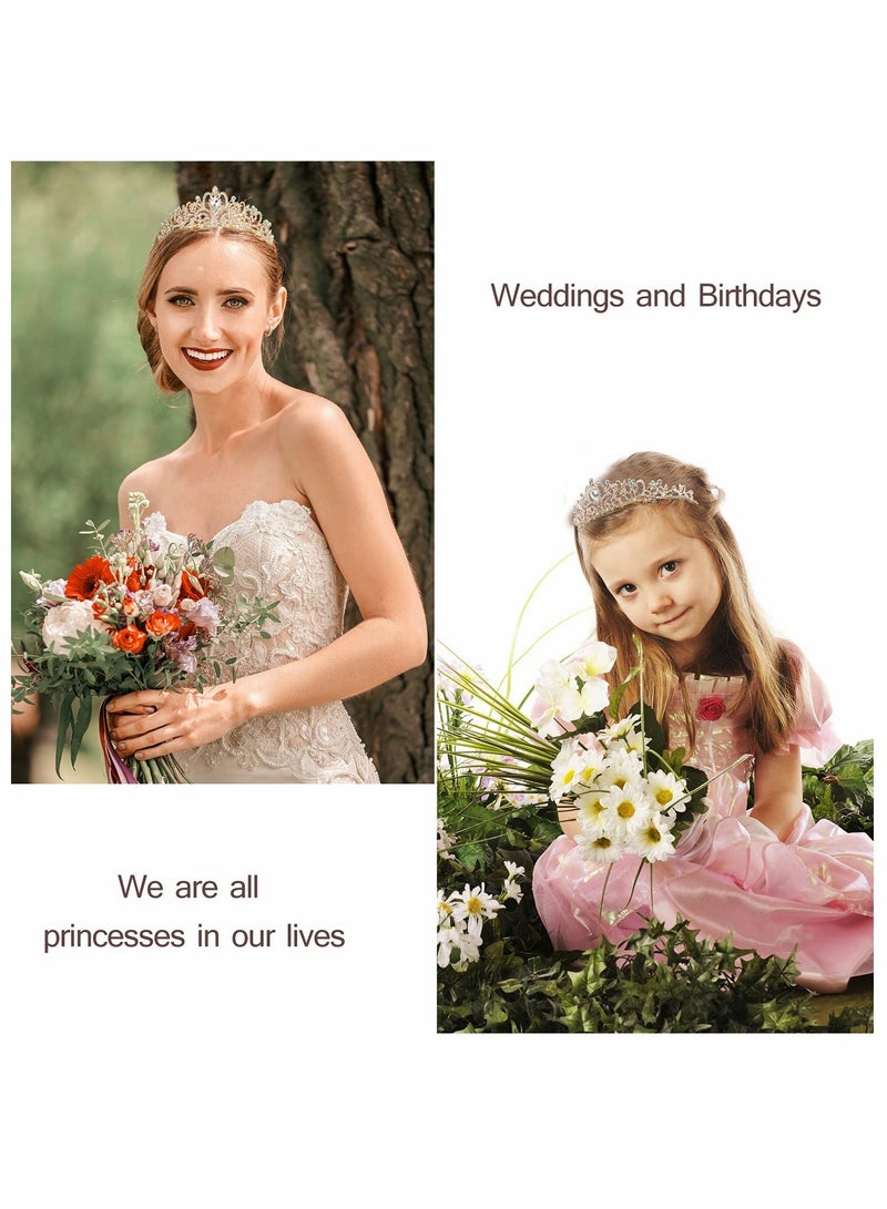 Elegant Birthday Queen Tiara and Sash Set with Sparkling Rhinestones for Women and Girls Ideal for Birthday Parties and Princess Celebrations