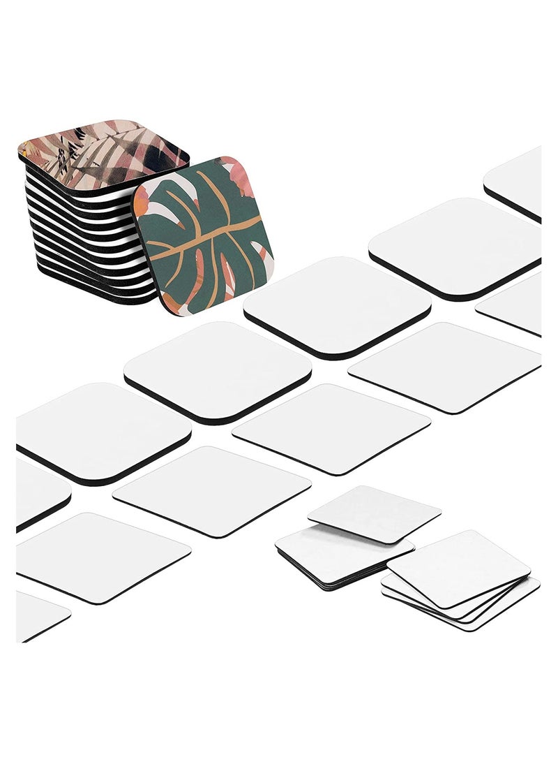 16 Pack Square Sublimation Blank Refrigerator Magnets - Ideal for Home, Kitchen, Office & Creative DIY Projects (5 x 5 x 0.4 cm) - Perfect for Calendars, Photos & More