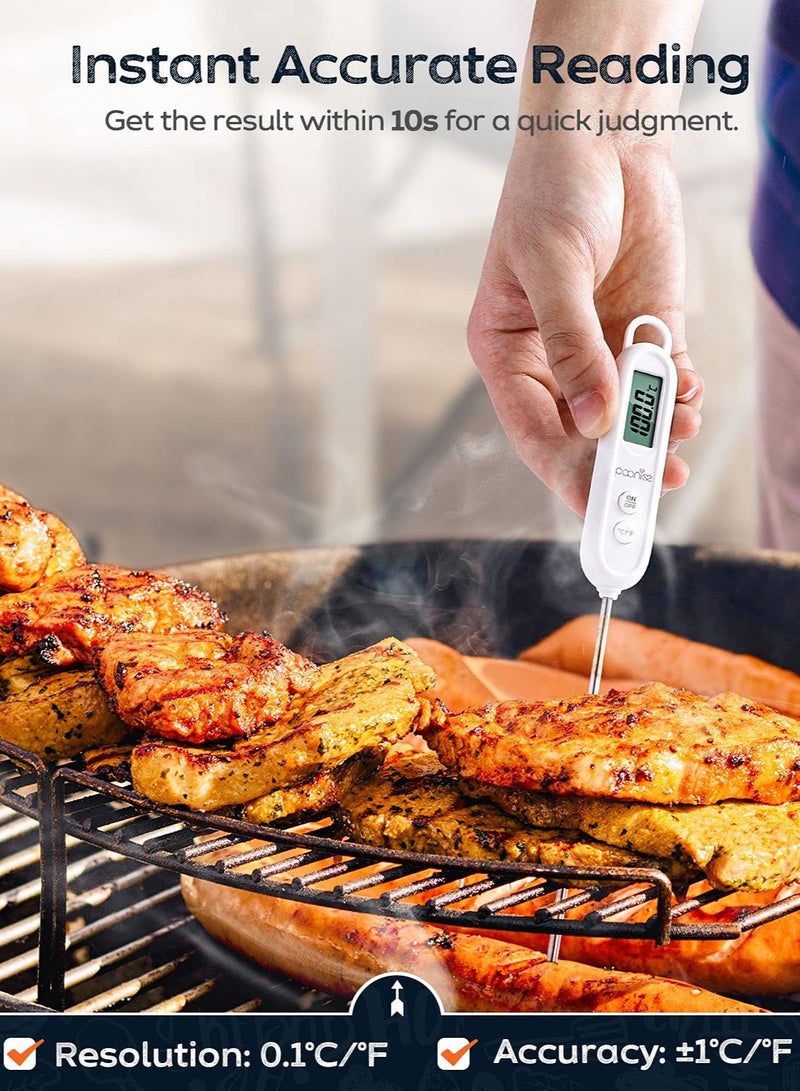 Digital Food Thermometer with Long Probe LCD Display Auto Shutdown Ideal for Cooking Baking Grilling BBQ