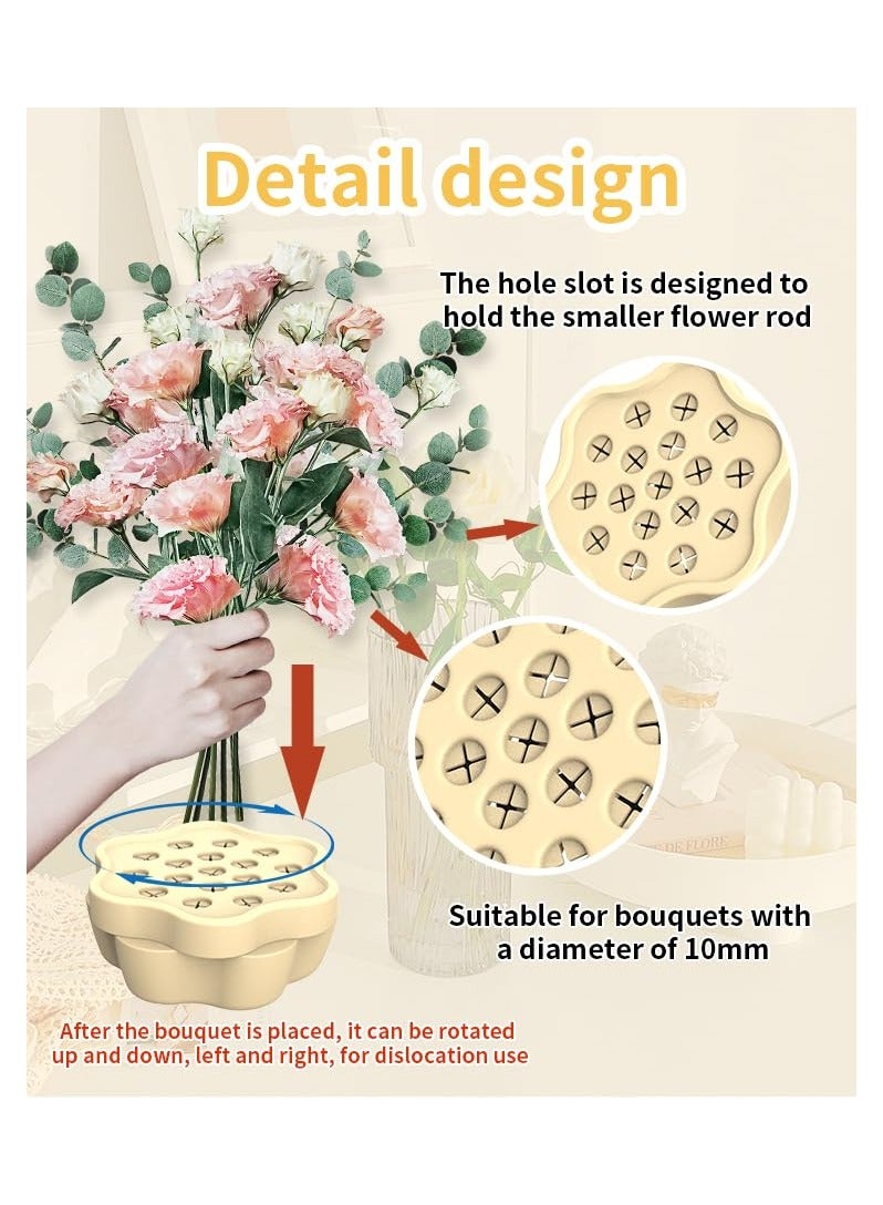 Ikebana Stem Holder 3.5 Inch Florist Tool Silicone Bouquet Holder Floral Arrangement Tool Hanataba Flower Arranger DIY Flower Holder Twist Ring Arranger DIY Floral Projects for Vases Decor