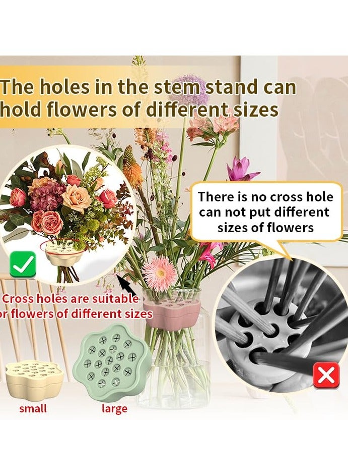 Ikebana Stem Holder 3.5 Inch Florist Tool Silicone Bouquet Holder Floral Arrangement Tool Hanataba Flower Arranger DIY Flower Holder Twist Ring Arranger DIY Floral Projects for Vases Decor