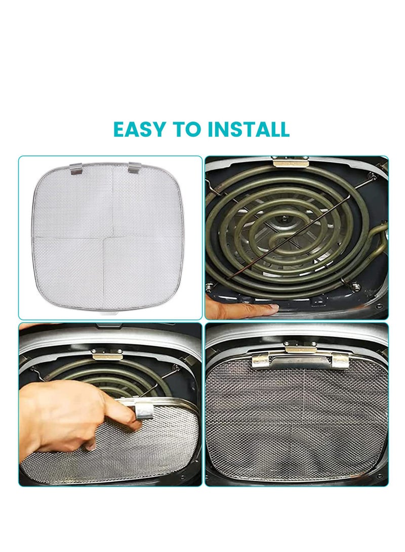 Stainless Steel Splatter Shield for Ninja Foodi Air Fryer 5-in-1 Accessories Keeps Your Kitchen Clean and Cooking Safe