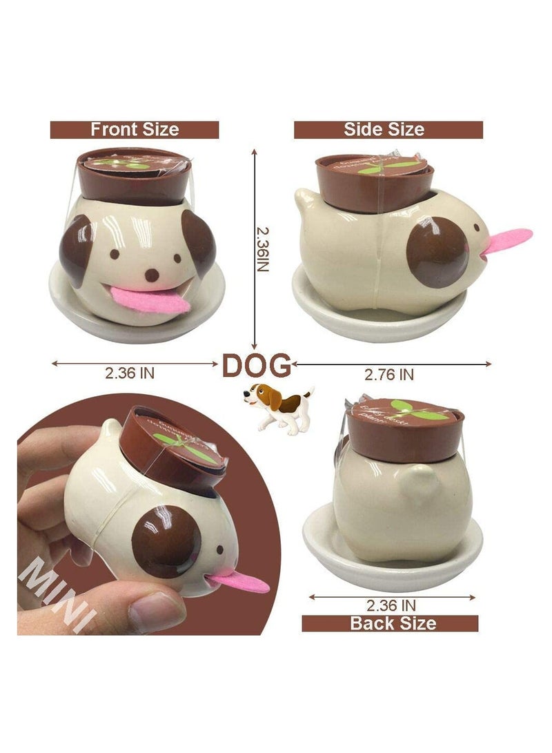 3 Pieces Watering Animal Planter Self Watering Planter Drinking Animal Tongue C ute Style Ceramic Mini Backpack Plant Pot