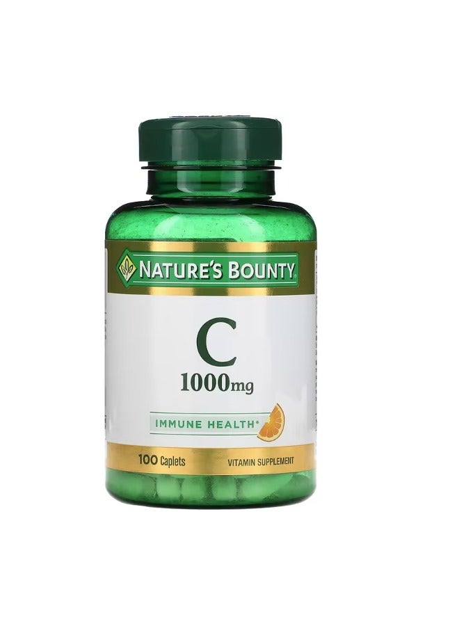 Vitamin C 1000mg - Immune Health Support - 100 Coated Caplets