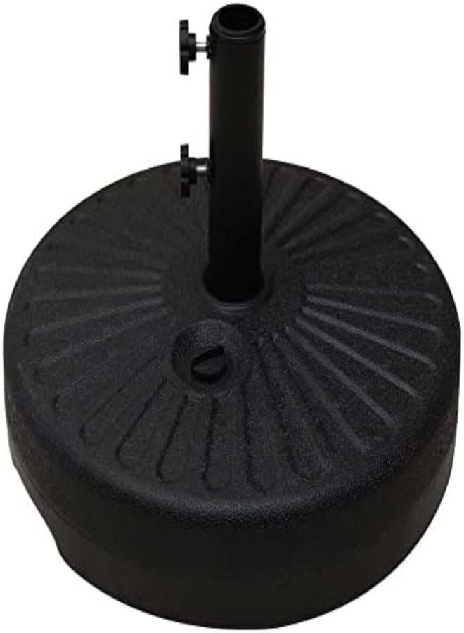 Yatai Heavy Duty Round Parasol Plastic Base For Umbrella Patio Sunshade Umbrella Stand - Garden Umbrella Base Water Or Sand Filled - Outdoor Umbrella Holder Stand 22L