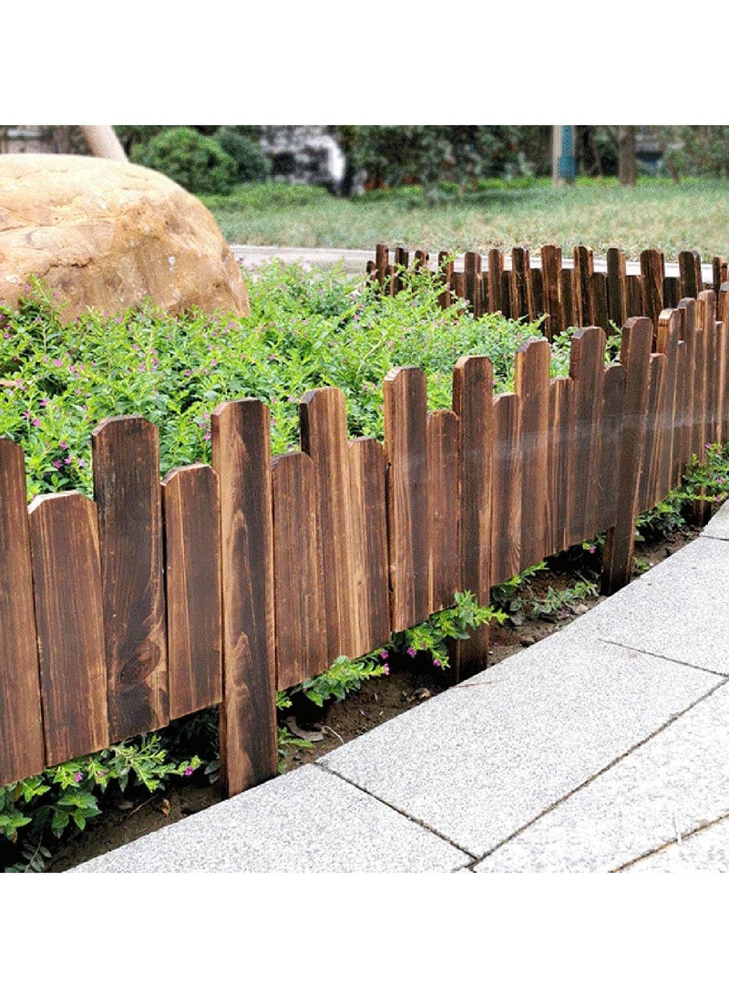 Wooden Fence Garden Border Wood Lawn Patio Fencing Barrier For Home Garden Wooden Pickets Garden Border