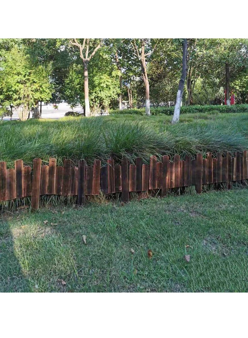 Wooden Fence Garden Border Wood Lawn Patio Fencing Barrier For Home Garden Wooden Pickets Garden Border