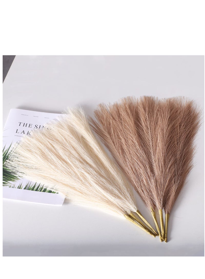 6 Pcs Artificial Pampas Grass Branches for Vase Fillers 17 Inches