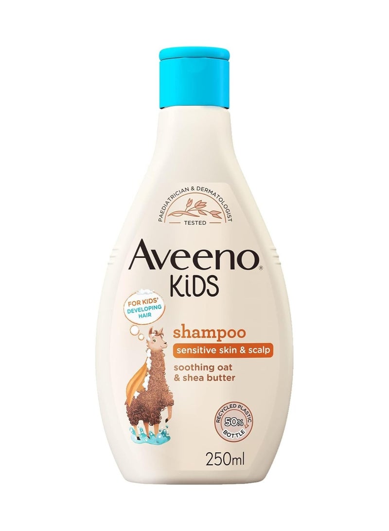 Aveeno Baby Kids Shampoo 250ml Enriched With Soothing Oat & Shea Butter, Childrens Shampoo Developed For Your Little Superhero