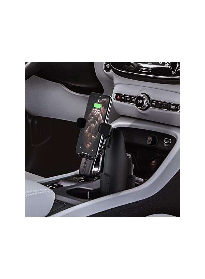 Auto Sense Qi Wireless Charging Car Charger Automatic Clamping Cup Holder Phone Mount For Iphone, Galaxy