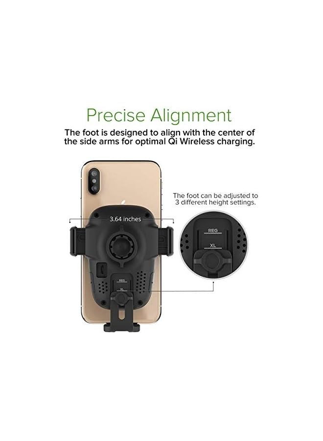 Auto Sense Qi Wireless Charging Car Charger Automatic Clamping Cup Holder Phone Mount For Iphone, Galaxy