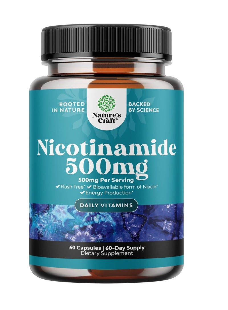 Nicotinamide 500Mg 60 Caps