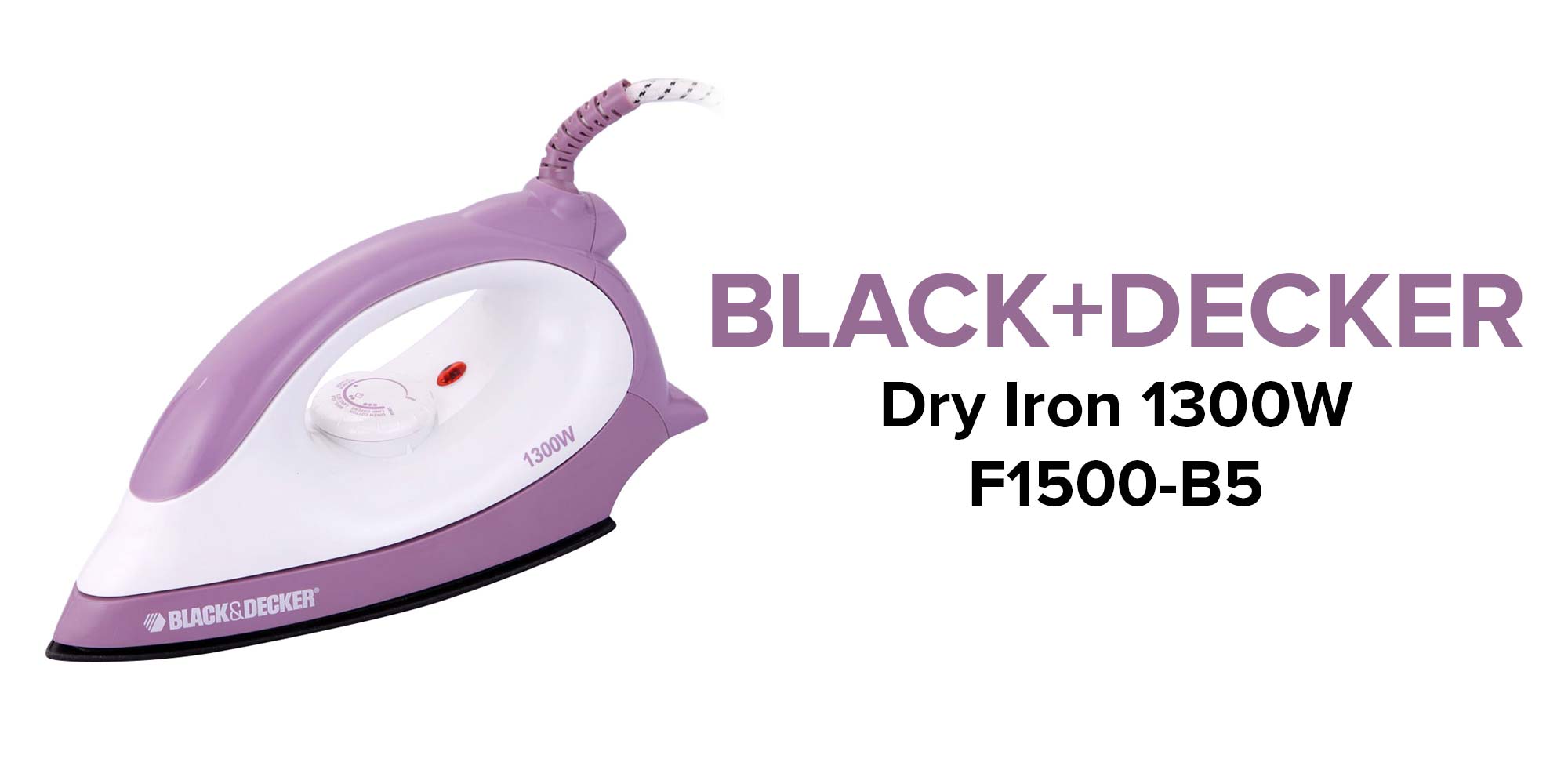 Dry Iron 1300.0 W F1500-B5 Purple/White