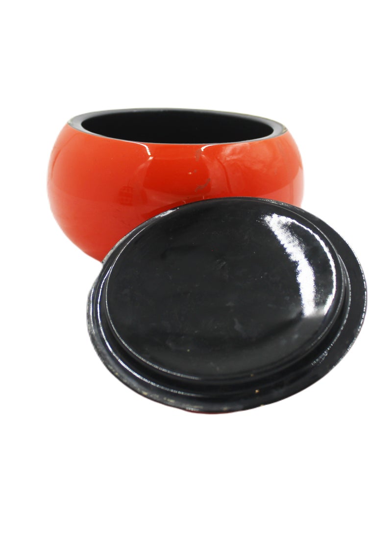 Wooden Handmade Hand painted Pot